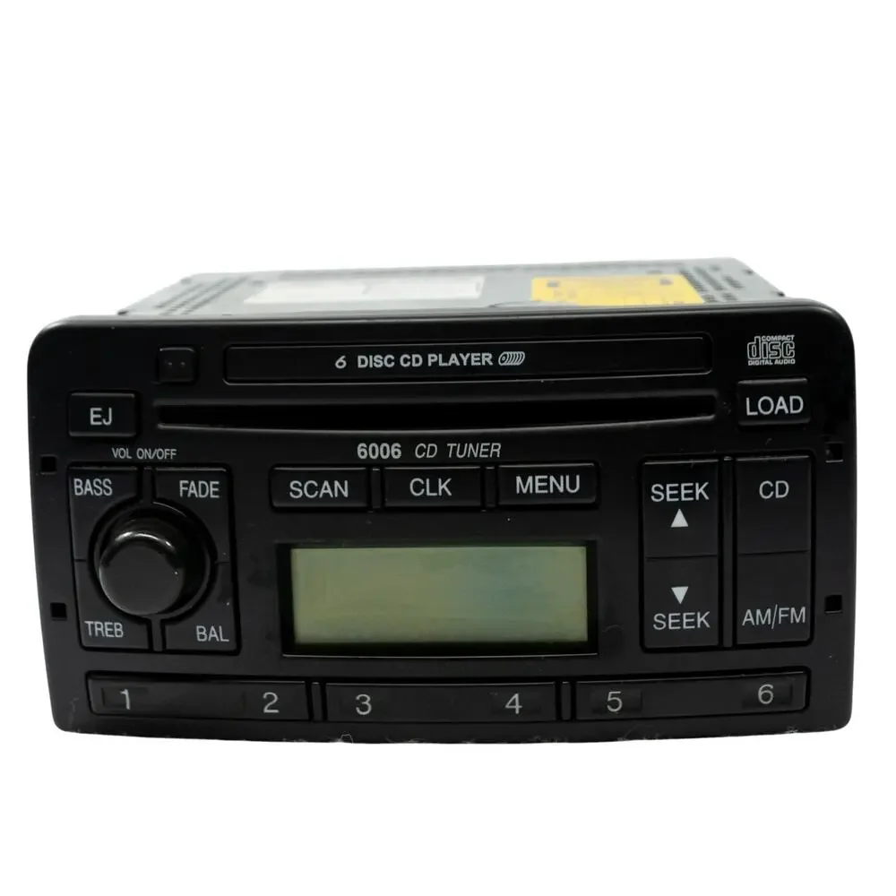Ford 6006E Car Stereo 6 Disc CD AM FM Radio Visteon Focus Mondeo UNTESTED